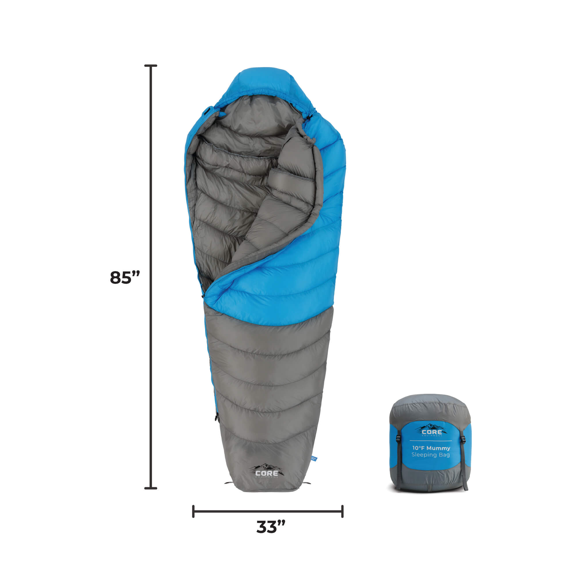 10 Degree Mummy Sleeping Bag - Image 3