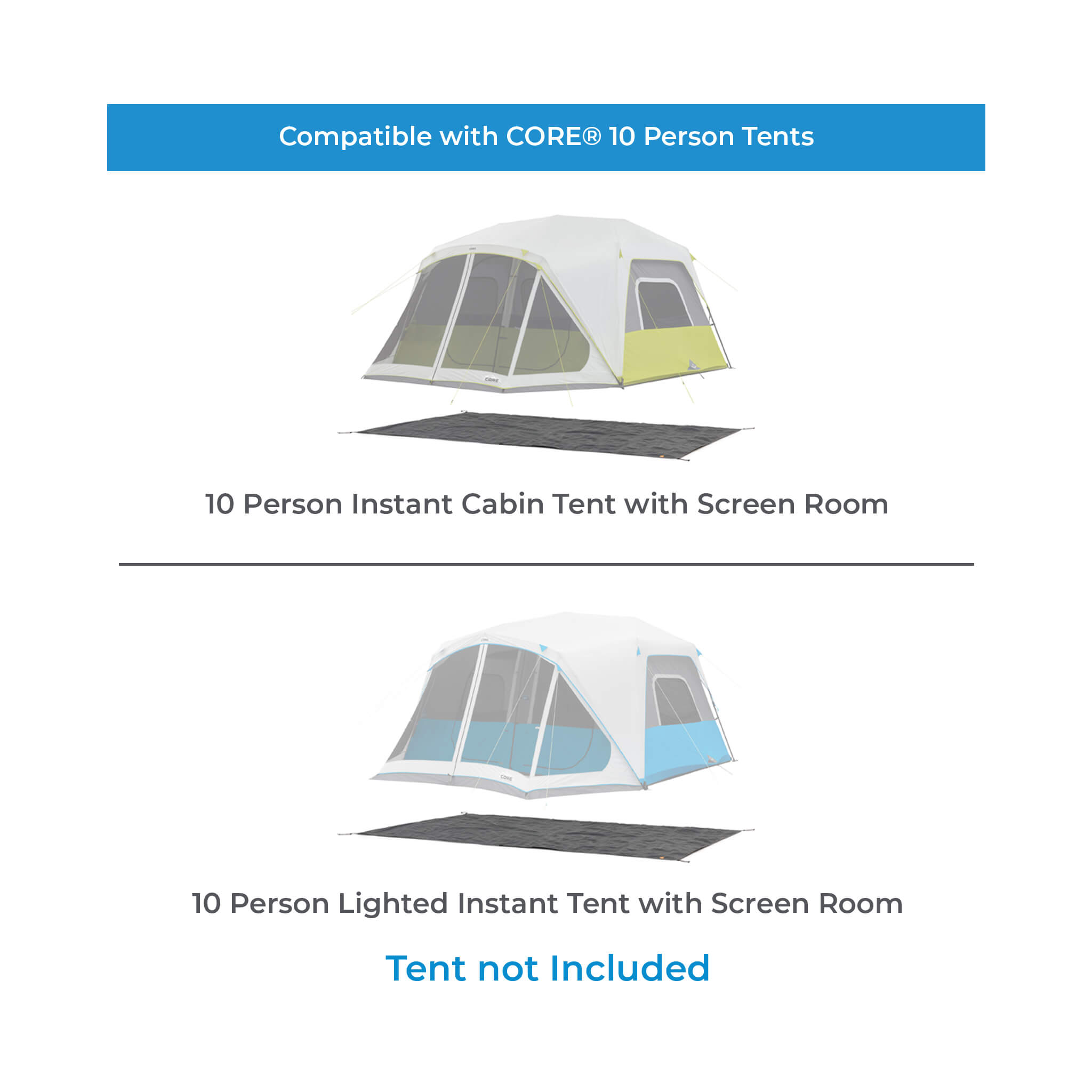 10 Person Tents Footprint & Outdoor Tarp - Image 3