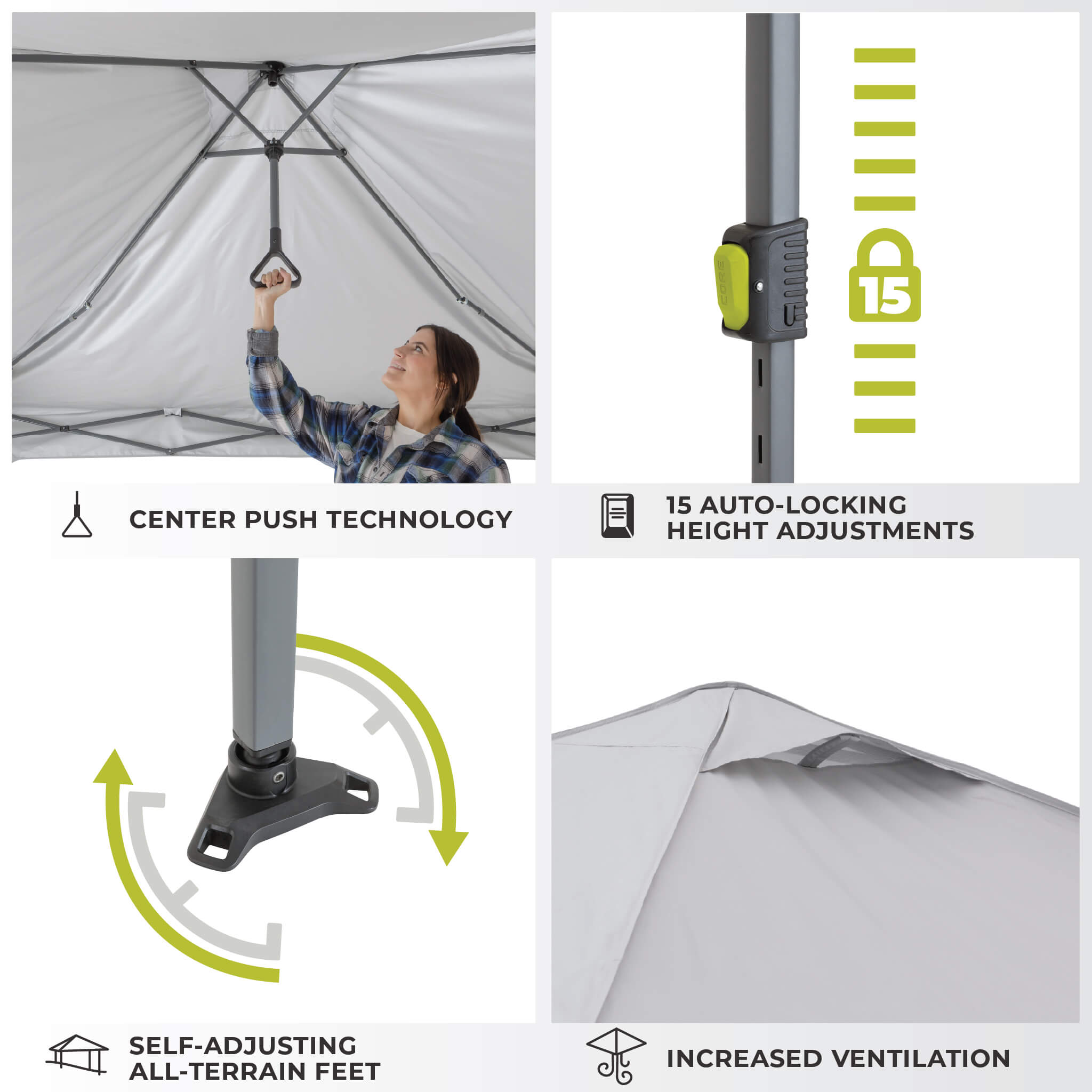 10' x 10' Center Push Instant Canopy - Image 4
