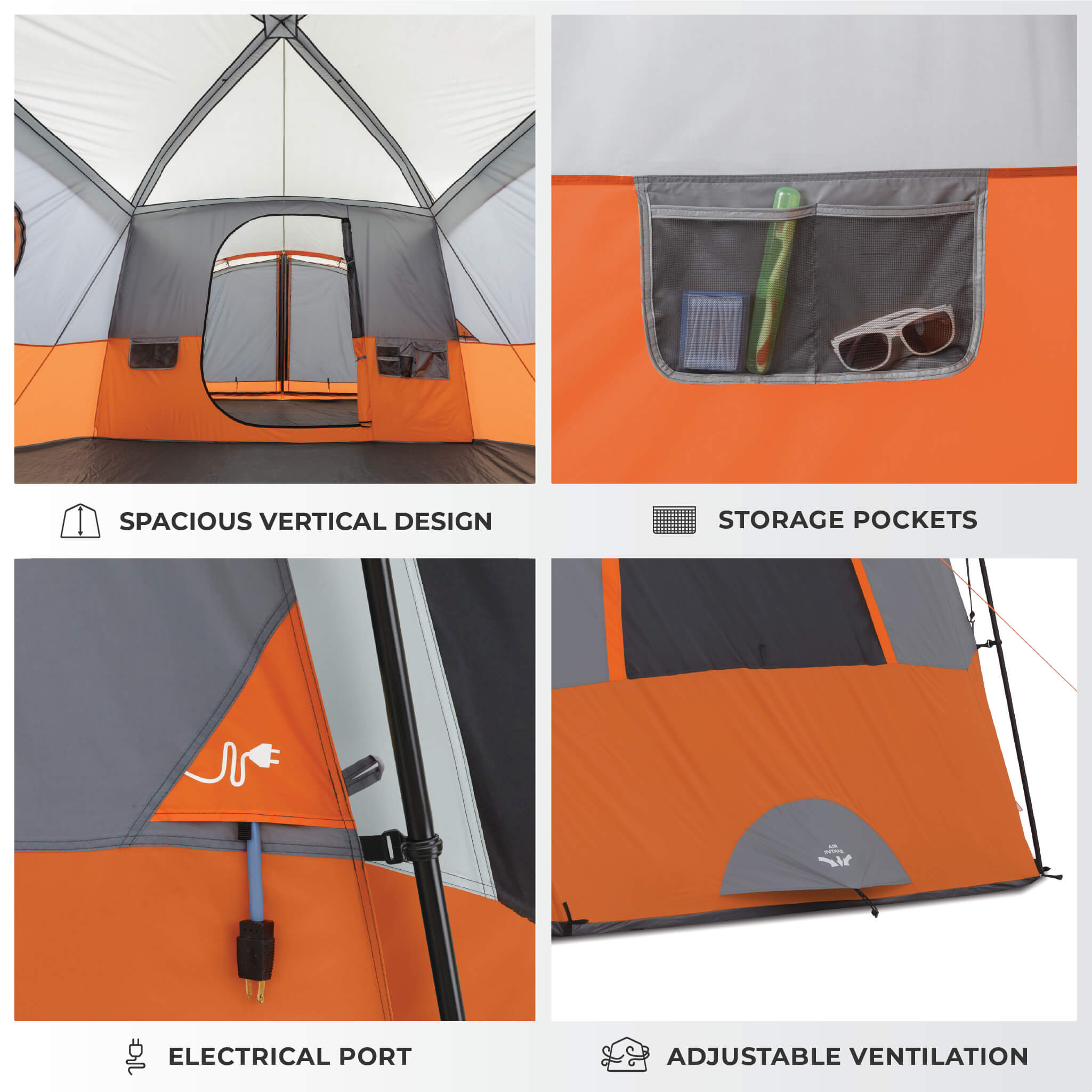11 Person Cabin Tent with Screen Room - Image 5