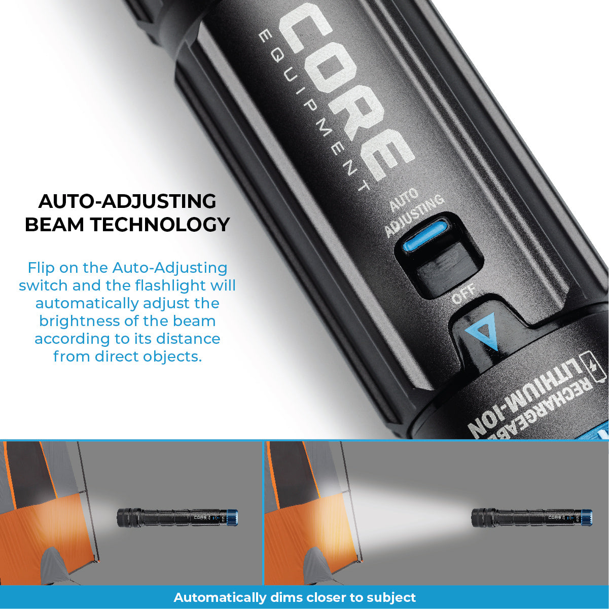 1500 Lumen Rechargeable Flashlight with Auto-Brightness - Image 5