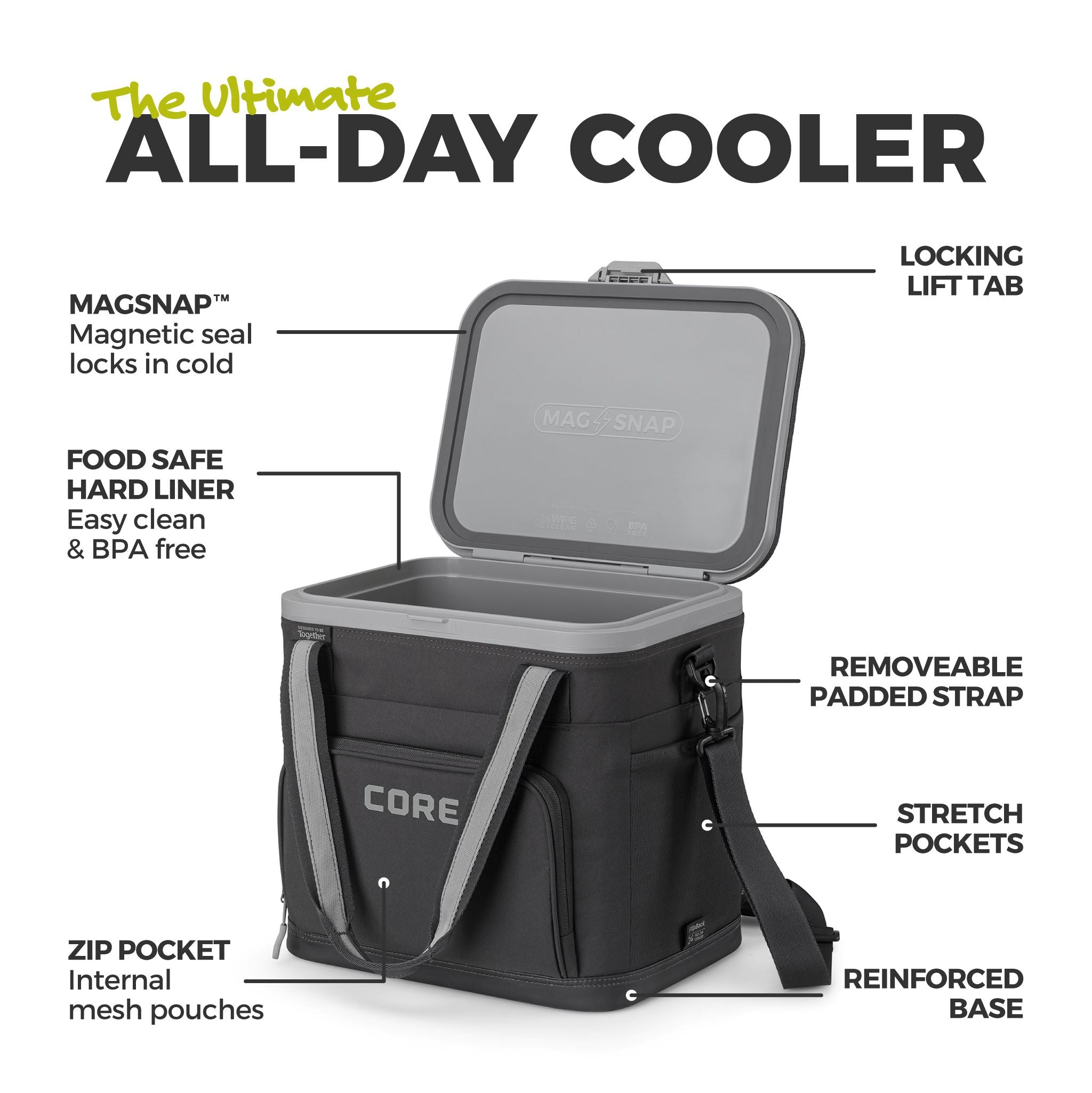 FlipBack 24 Can No-Zip Magnetic Cooler - Image 9