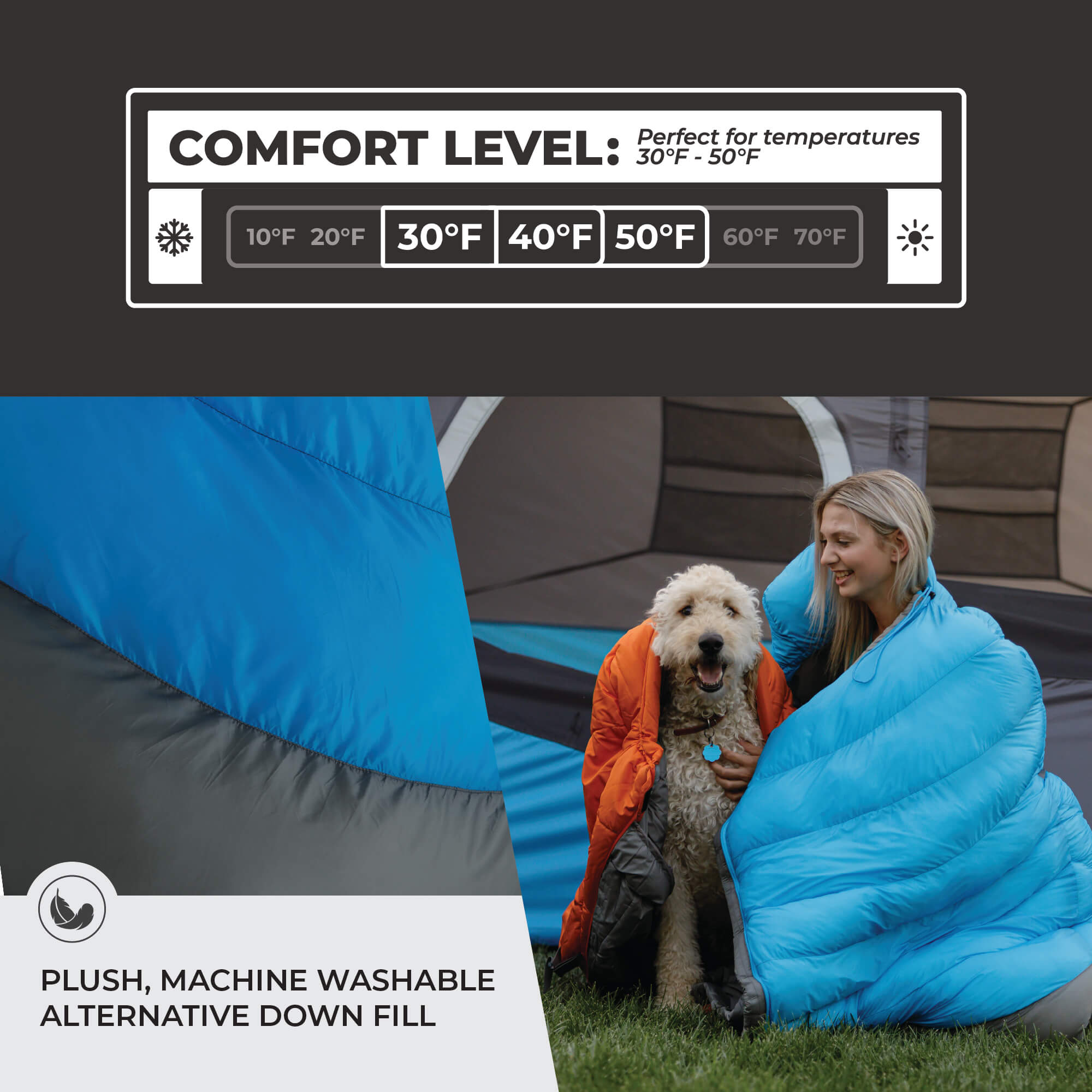 30 Degree Mummy Sleeping Bag - Image 2