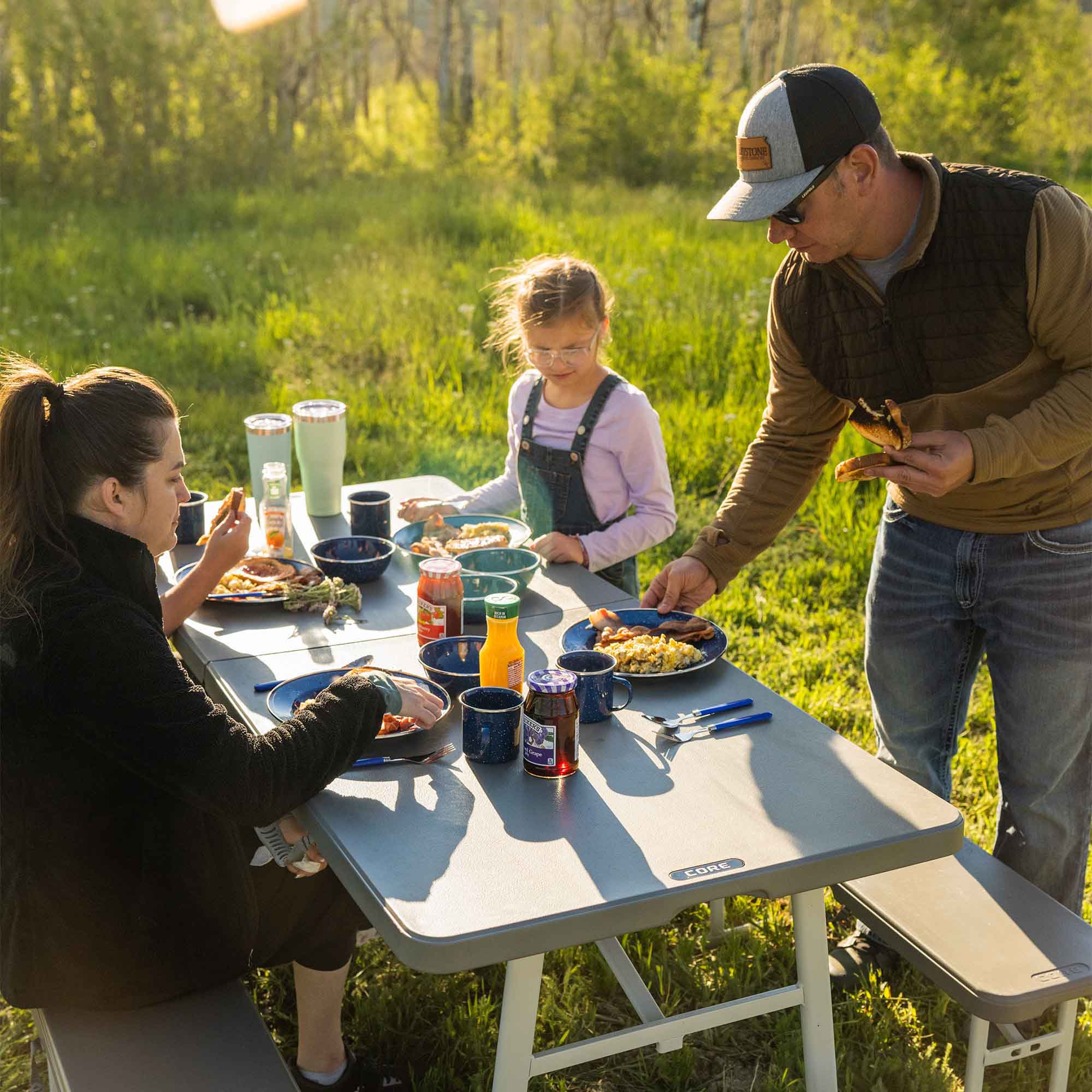 6 Foot Picnic Table 3-in-1 Combo - Image 2