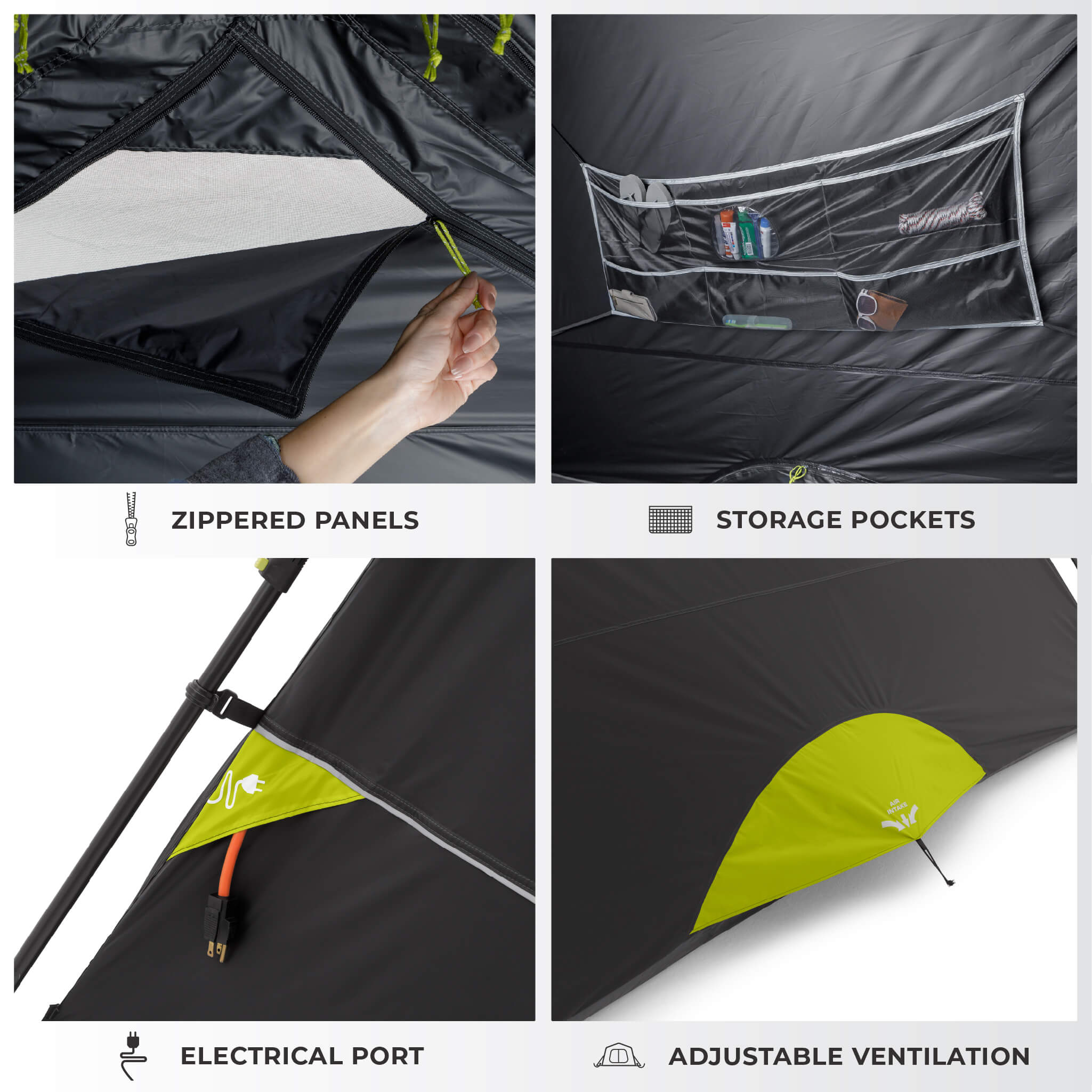 6 Person Blockout Instant Cabin Tent - Image 5