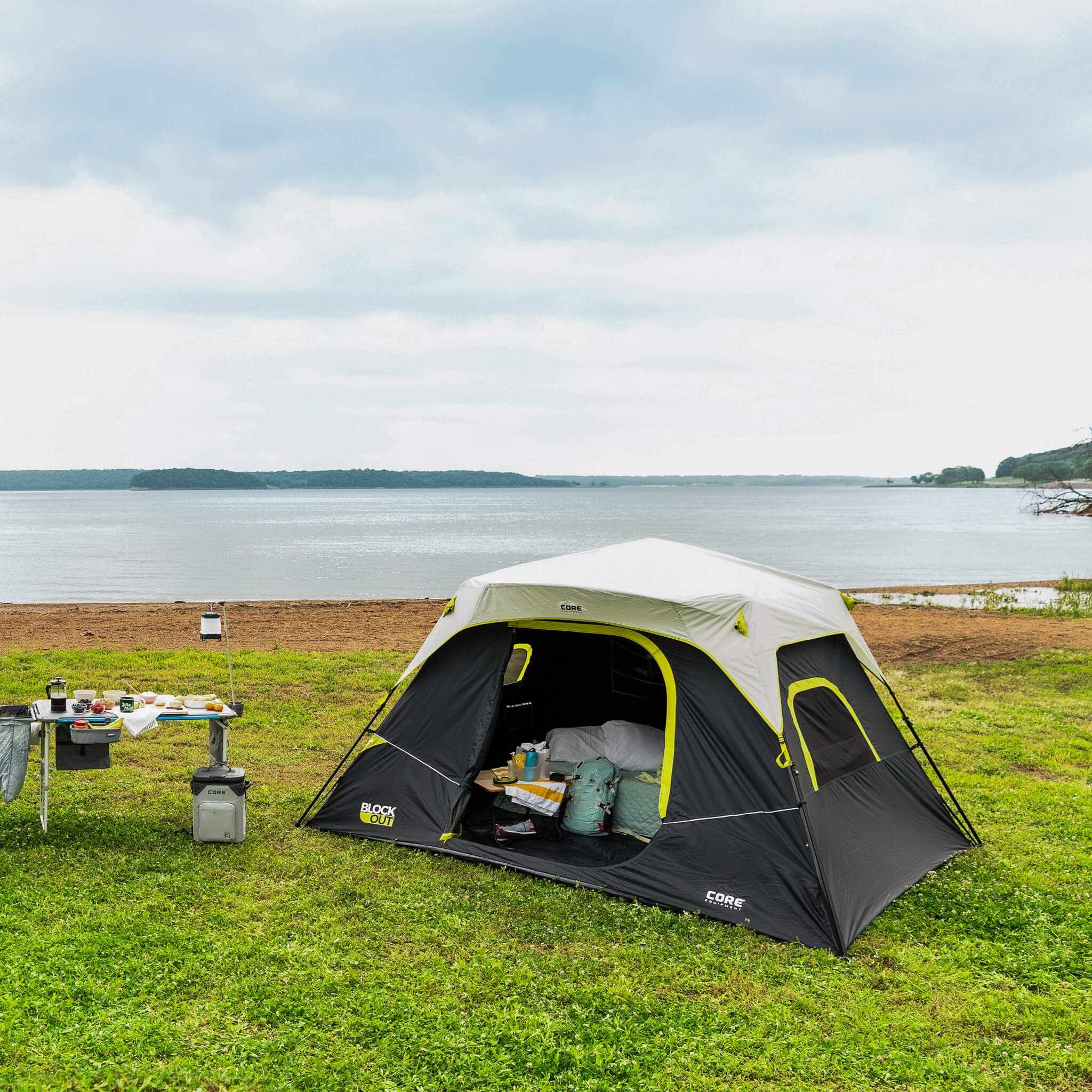 6 Person Blockout Instant Cabin Tent - Image 2