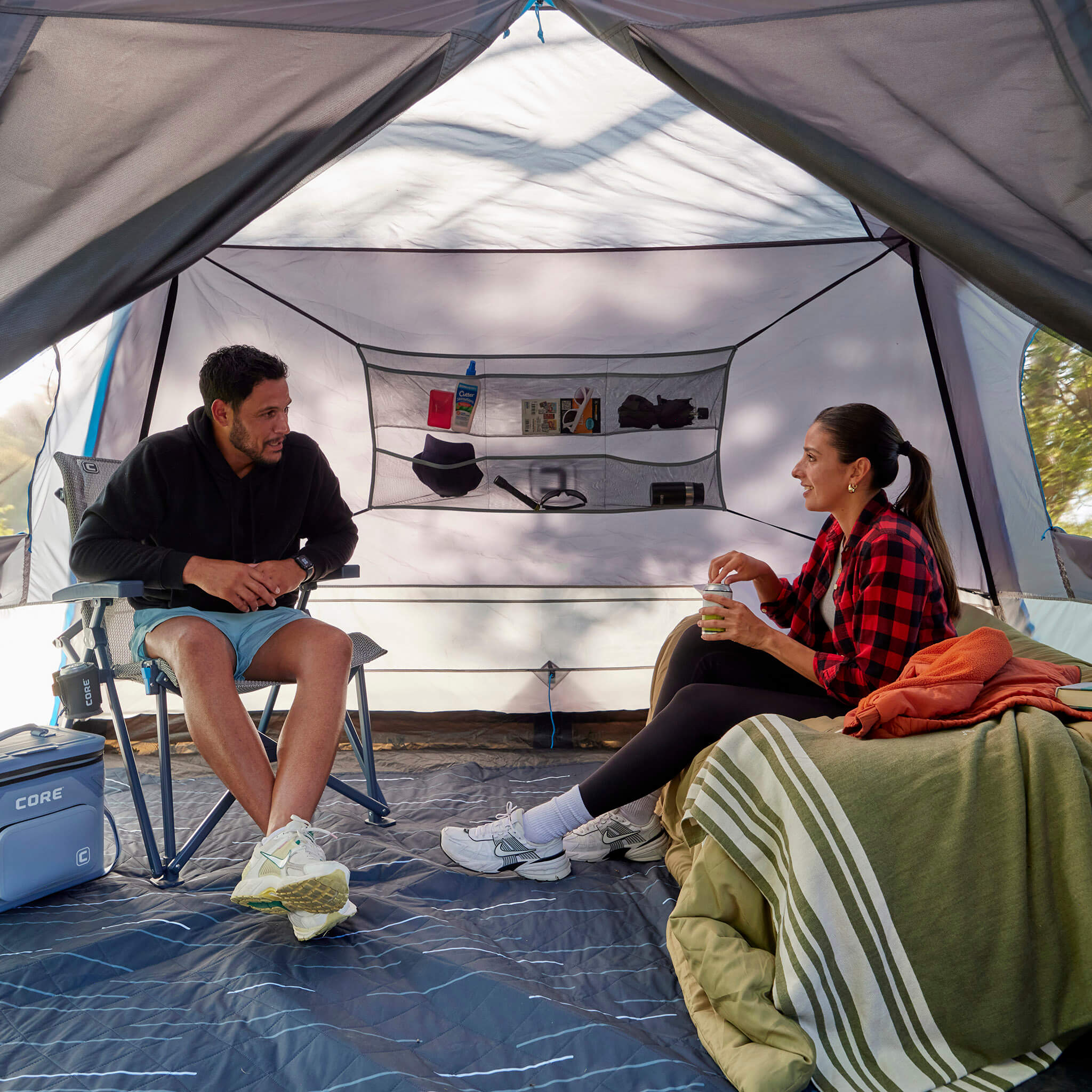 6 Person Lighted Instant Cabin Tent with Full Rainfly - Image 10