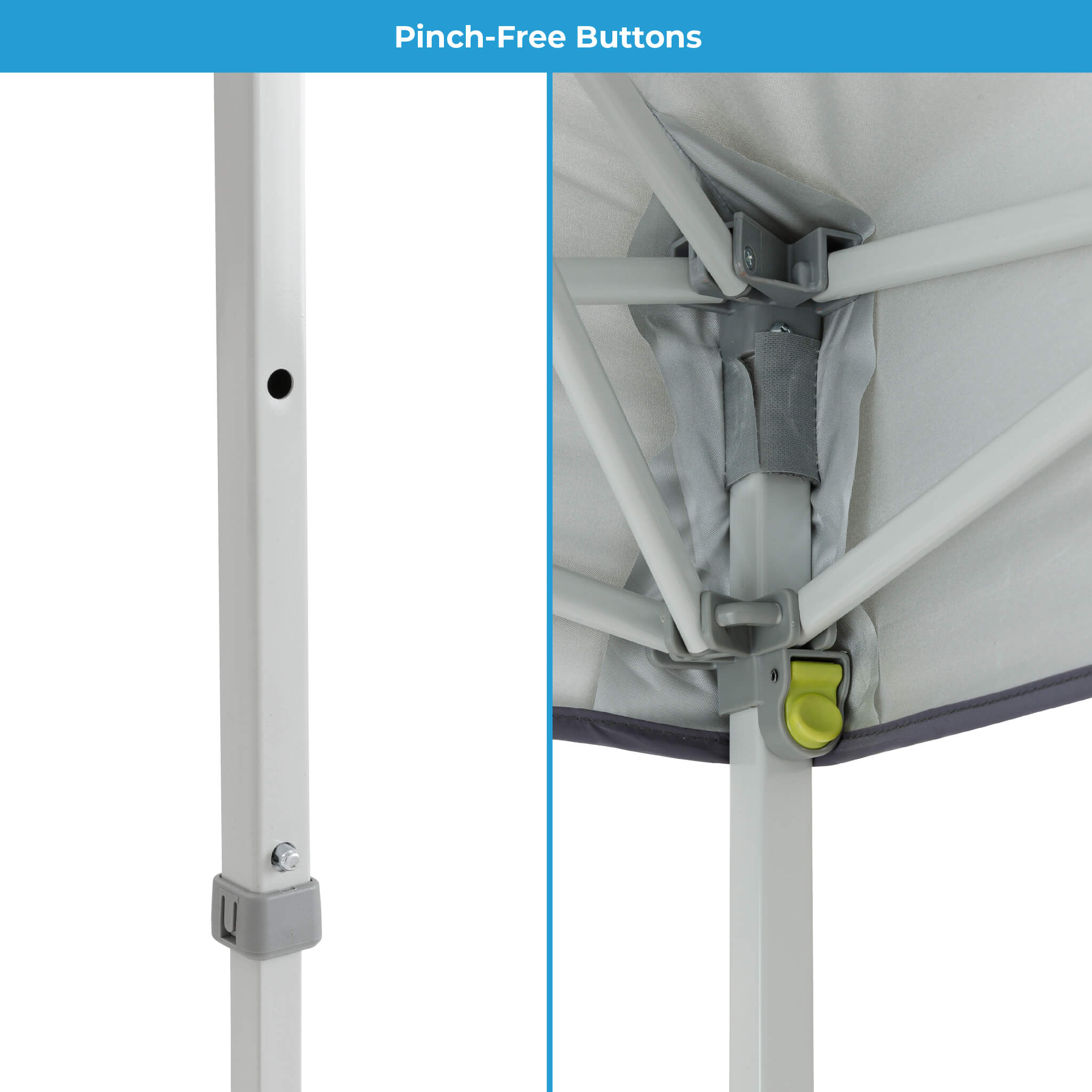 6' x 4' Instant Canopy with Half Sun Wall - Image 5