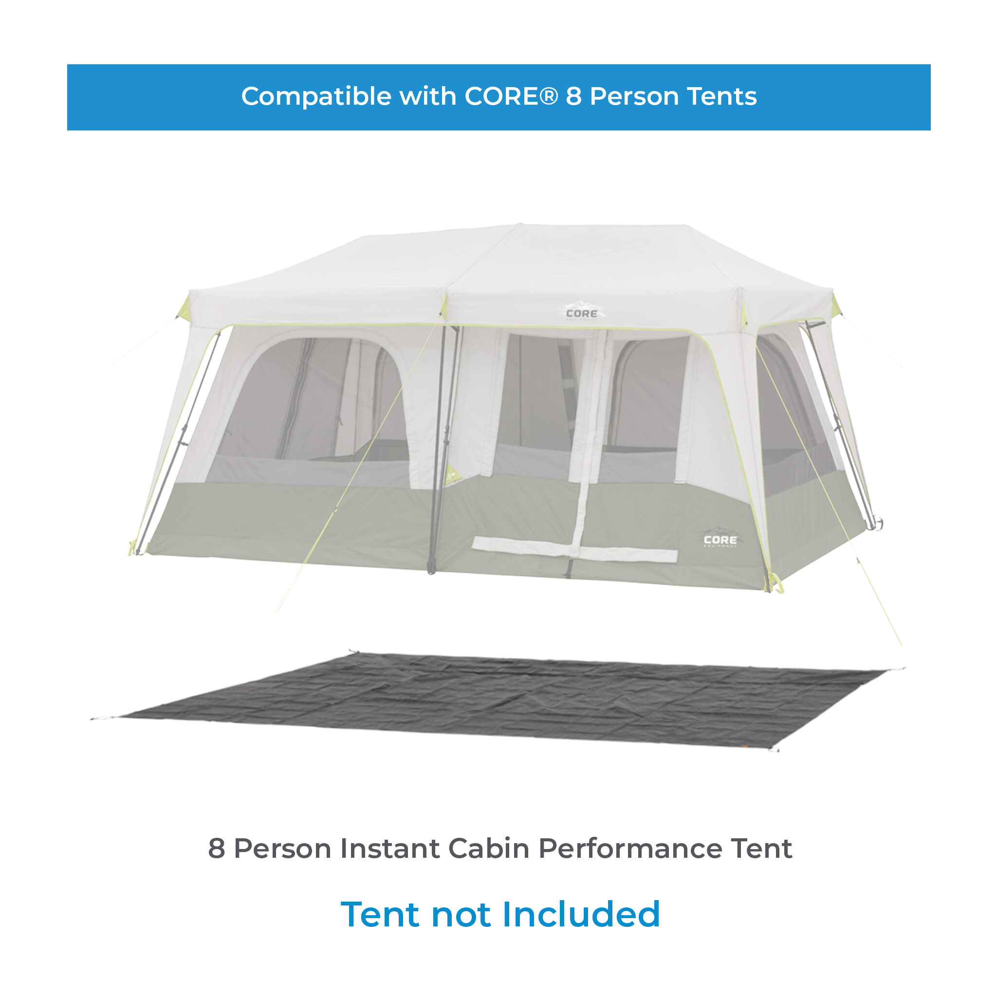 8 Person Instant Tent Footprint & Outdoor Tarp - Image 2
