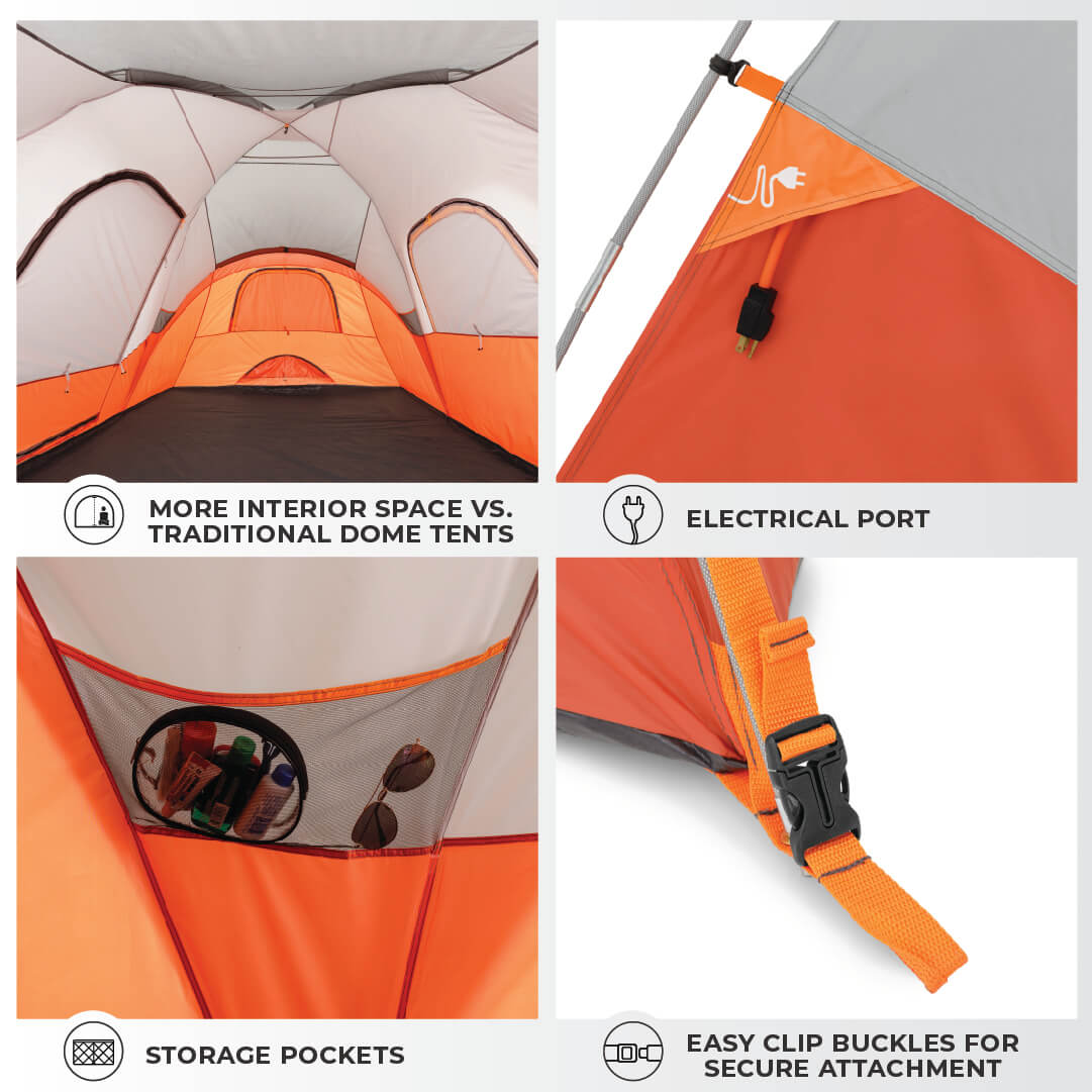 9 Person Extended Dome Plus Tent with Vestibule - Image 4