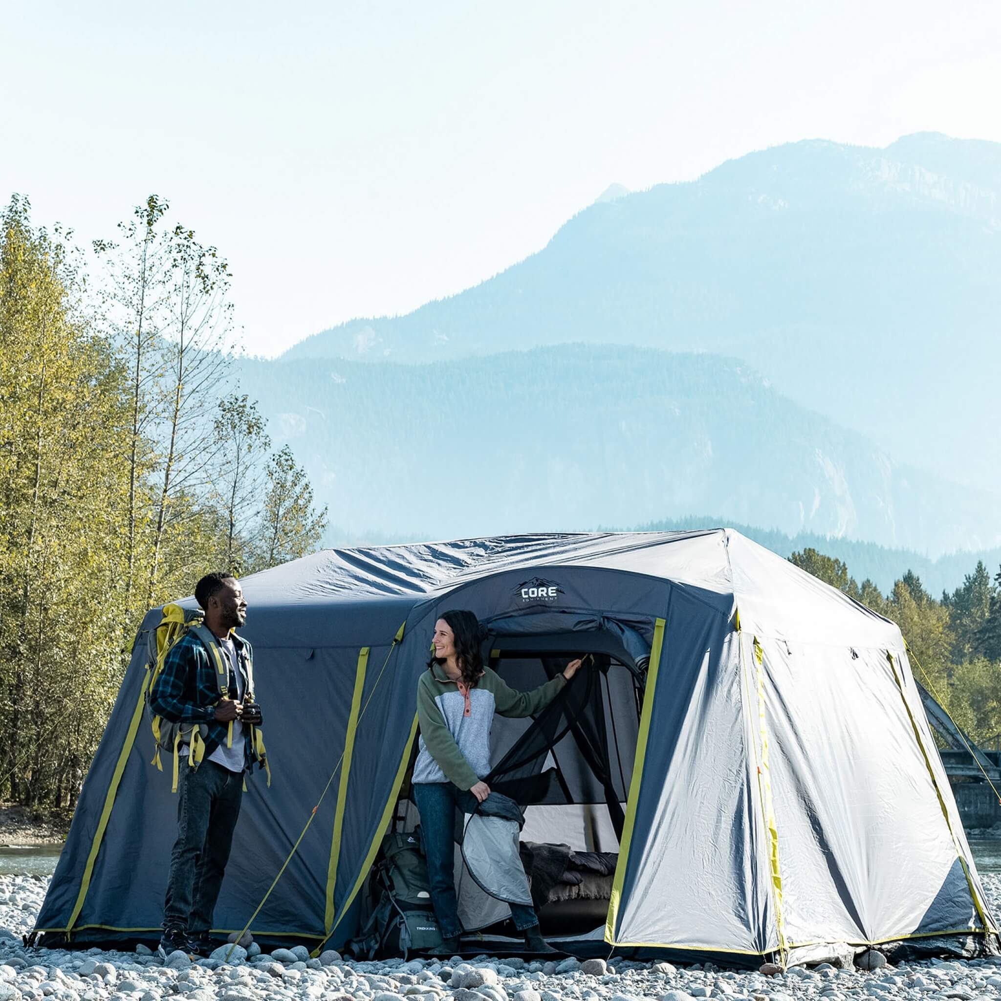 9 Person Instant Cabin Tent with Full Rainfly - Image 2